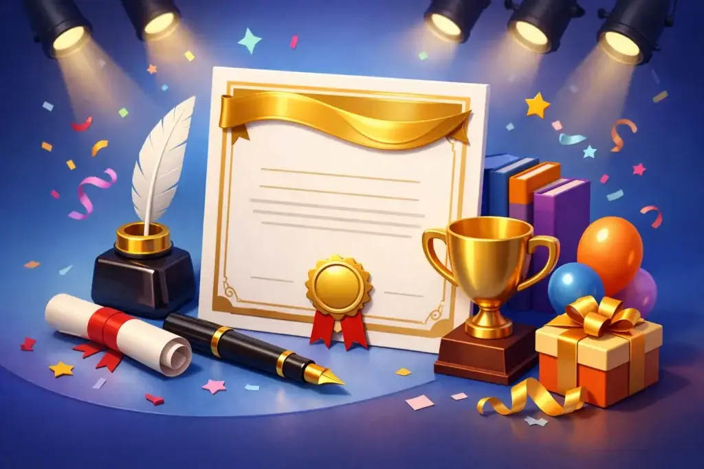 طباعة شهادات تقدير للفعاليات باحتراف