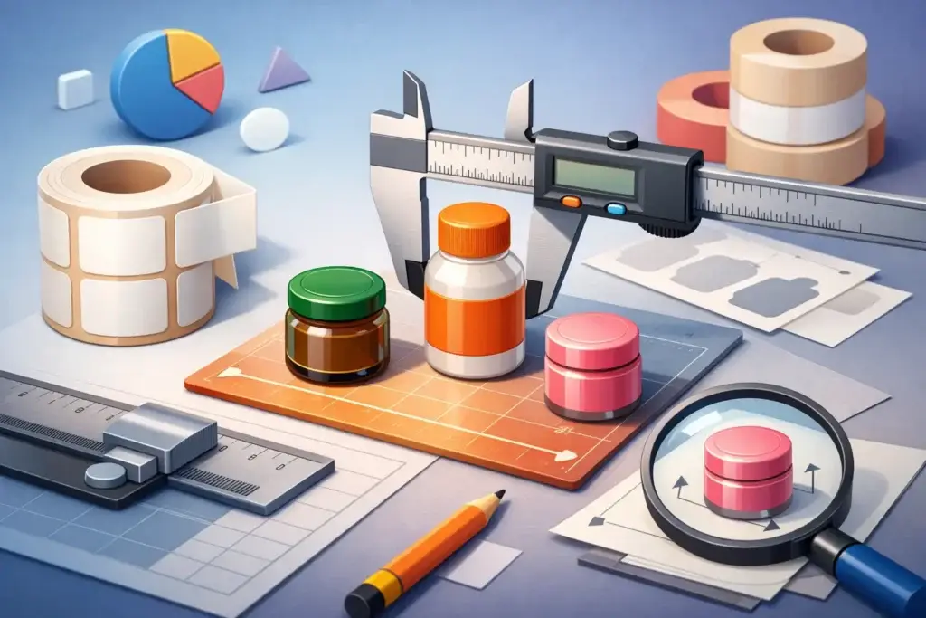 كيف تختار مقاس استكر العبوات الصغيرة؟