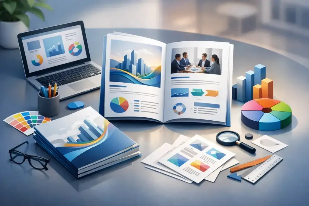 كيف تنجح في تصميم كتيب الشركة