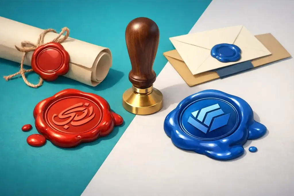 متى تختار ختم شمعي بالاسم أو الشعار؟